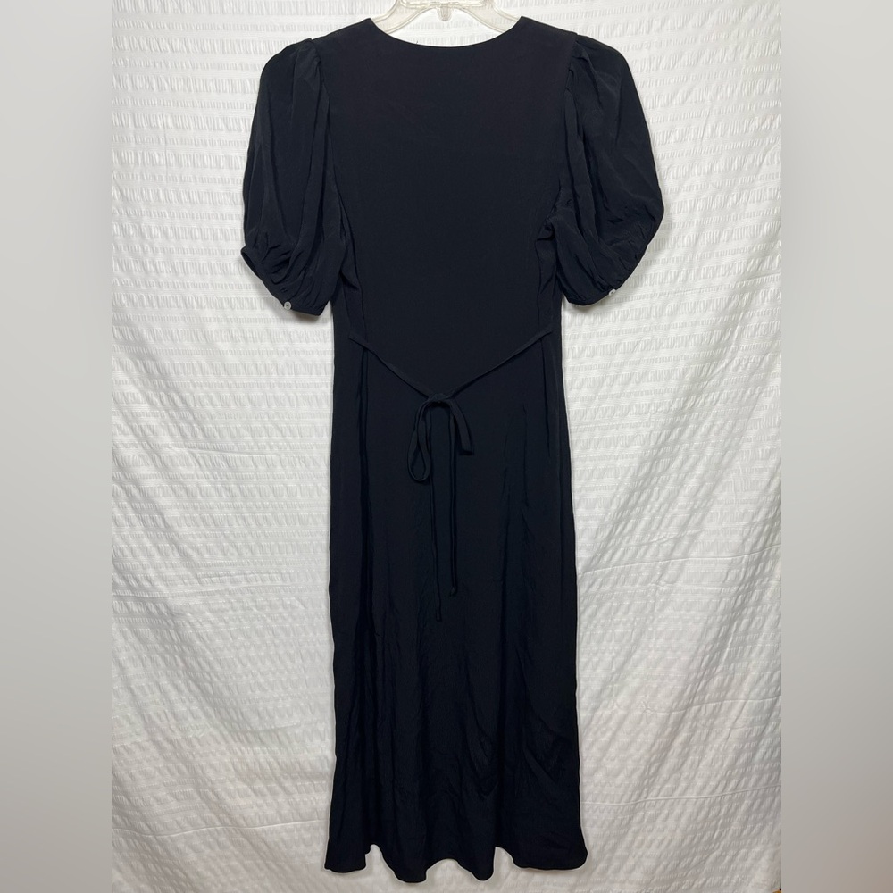 Aritzia Wilfred Libretto Black Midi Dress Size Medium - Picture 5 of 13